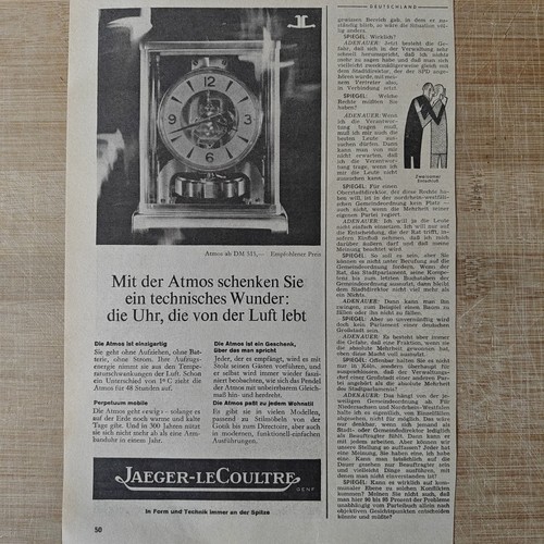 Jaeger lecoultre atmos 1964 - jaeger,