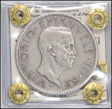 Regno d'italia 20 Lire 1928 VI Rara SPL Vittorio Emanuele III monete italiane