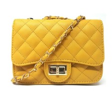 Borsa tracolla trapuntata donna piccola con tracolla catena ecopelle spalla mano