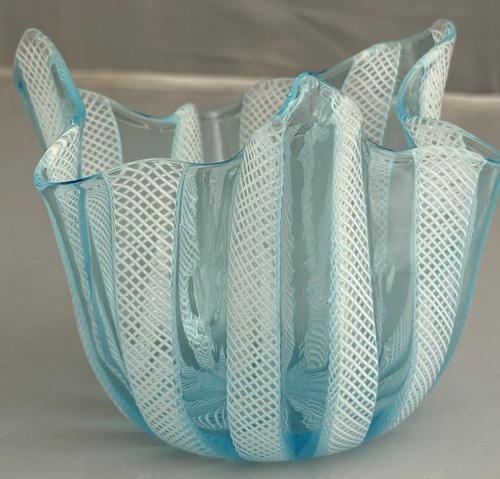 Vaso fazzoletto murano - fazzoletto, blu