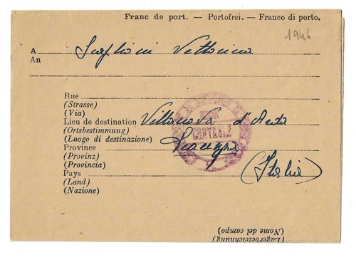 1946 biglietto postale - ,