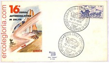 ai3216 - ITALIA - STORIA POSTALE - Copertina evento - Corsa auto in salita Erice - 1970