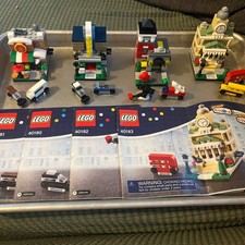 Lego Toys R Us Lotto 40180 40181 40182 40183 Bricktober Municipio Fuoco Pizza Teatro