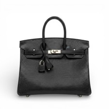Hermès Birkin 25 Black Lizard