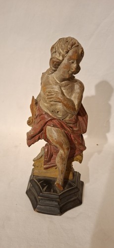 Angelo barocco putto legno