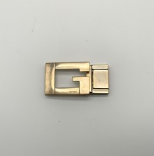 Fibbia per cintura Gucci vintage logo metallo dorato