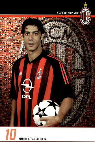 Cartolina calcio milan - cartolina,