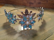 Costume Disney Elsa Tiara Corona Metallo Londra Ufficiale Fiocco di Neve