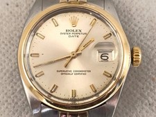 rolex date uomo acciaio e oro