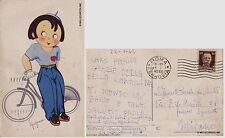 # BICICLETTA  UNA SIGNORINA INNAMORATA E LA SUA BICI dis. SPIGNESE ediz. FONTANA