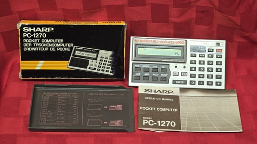 Sharp 1270 pocket computer - pc-1270,