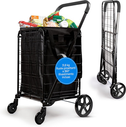 Carrello spesa pieghevole - carrello,