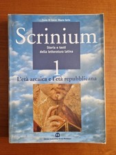 Scrinium 1 Storia e testi della letteratura latina ISBN 9788842444381