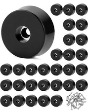 QWORK® 30 Pezzi di Piedini in Gomma per Mobili con Viti in Acciaio Inox 304, Pie