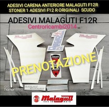 ADESIVI CARENA ANTERIORE MALAGUTI F12R STONER 1 ADESIVI F12 R ORIGINALI  SCUDO