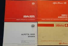 Alfa Romeo Alfetta 2.0 Quadrifoglio America Blindata Automatica 4 allegati rari