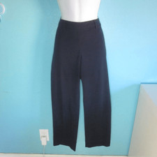 Pantalone donna Conte of Florence 8 blu navy scuro cotone ritagliato leggero taglia 44