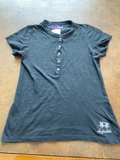 LA MARTINA +++POLO +++ NERO +++TG M +++ORIGINALE100%++REUSE++