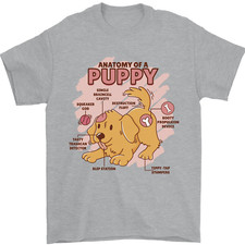 Anatomia Of A Cagnolino T-Shirt 100% Cotone