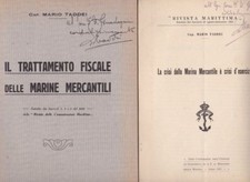 § VELIERI - 2 trattamenti marina mercantile, 4 lettere , 3 ricevute con bolli