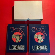 Giuseppe BRINI - I FERROVIERI 2 Volumi strade ferrate Emilia Romagna 1979 + Box