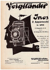 PUBBLICITA' 1931 VOIGHLANDER &
