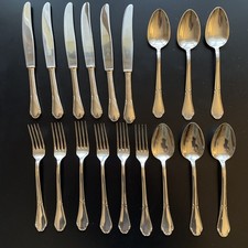 Set Da 6 Di Posate Argentate Vintage 