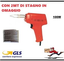 SALDATORE STAGNO A PISTOLA ISTANTANEO PROFESSIONALE 100W SOLDERING GUN ELCART 
