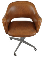 POLTRONA VINTAGE '60/70 - DA UFFICIO - PELLE