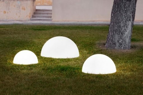 Lampada mezza sfera luminosa - mezza,