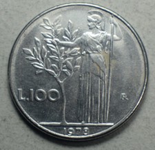 Italy 100 Lire 1978-R KM#96.1