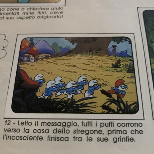 Figurina puffi album - n.12,