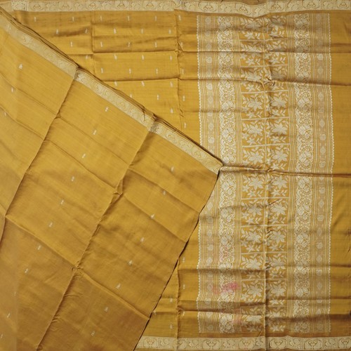 Sari vintage senape - vintage, seta
