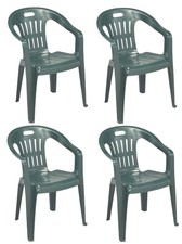 4 Pz Poltrona Sedia Piona in