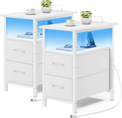 Set comodini bianchi con - comodini,