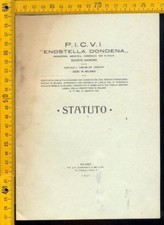 Statuto primi 900 Enostella Dondena Produzione Commercio Vino 1921