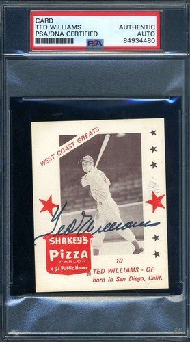 Autografo ted williams psa dna - ted,