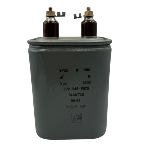 Condensatore carta olio 8uf - olio,