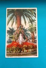 Antica cartolina Sanremo (San Remo) Statua Dea Flora Giardini Villa Ormond 1932