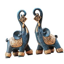 Statue di elefante da 2 pezzi