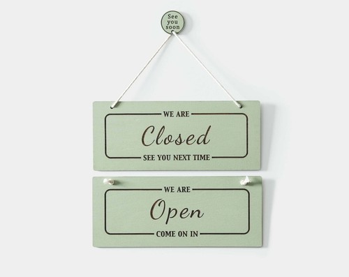 Personalised open closed sign - open,