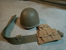 Elmetto m33 e cintura cartuccera