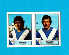 PANINI CALCIATORI 1975/76 Figurina n. 385-MACCIO'+ULIVIERI-BRINDISI-NEW VELINA