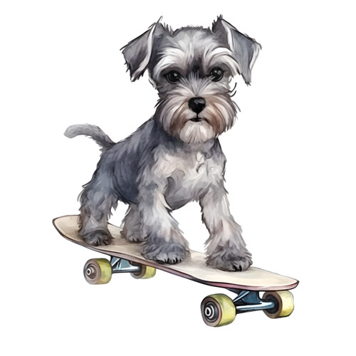 Adesivo auto schnauzer nano - auto,