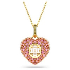 Ciondolo donna Swarovski cuore rosa lega oro IDYLLIA 5680784