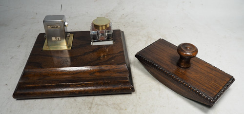 English oak desk stand with - english,