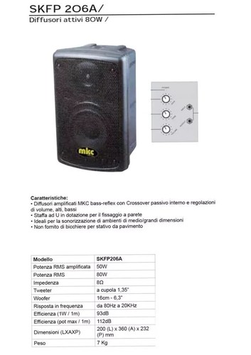 Coppia casse amplificate - ➤,