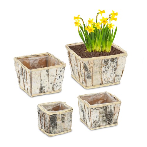 Set vasi corteccia betulla - set,