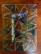 PORTAOGGETTI DI VETRO FATTO A MANO