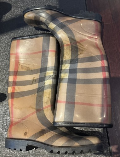 Stivali quadri burberry - stivali,